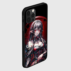 Чехол для iPhone 12 Pro Аниме девушка колдунья в красно черном платье, цвет: 3D-черный — фото 2