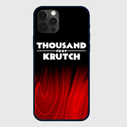 Чехол для iPhone 12 Pro Thousand Foot Krutch red plasma, цвет: 3D-черный