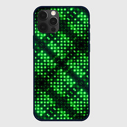Чехол iPhone 12 Pro Яркие зеленые точки