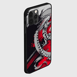 Чехол для iPhone 12 Pro Dragon - Japan style, цвет: 3D-черный — фото 2