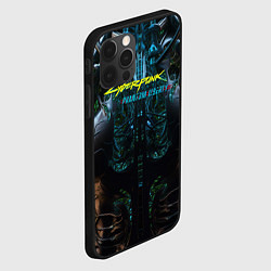 Чехол для iPhone 12 Pro Cyberpunk 2077 phantom liberty cyborg, цвет: 3D-черный — фото 2