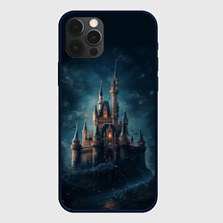 Чехол для iPhone 12 Pro Сказочный замок: арт нейросети, цвет: 3D-черный