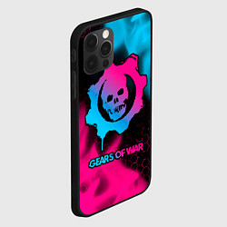 Чехол для iPhone 12 Pro Gears of War - neon gradient, цвет: 3D-черный — фото 2