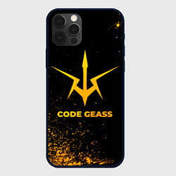 Чехол для iPhone 12 Pro Code Geass - gold gradient, цвет: 3D-черный