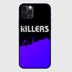 Чехол для iPhone 12 Pro The Killers purple grunge, цвет: 3D-черный