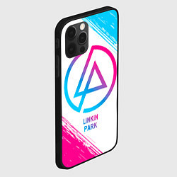 Чехол для iPhone 12 Pro Linkin Park neon gradient style, цвет: 3D-черный — фото 2