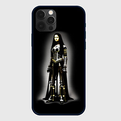 Чехол iPhone 12 Pro Мона Лиза - готика - нейросеть
