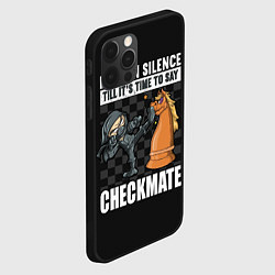 Чехол для iPhone 12 Pro Checkmat от ниндзя, цвет: 3D-черный — фото 2