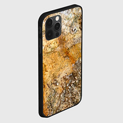 Чехол для iPhone 12 Pro Скалистая поверхность, цвет: 3D-черный — фото 2