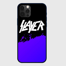 Чехол iPhone 12 Pro Slayer purple grunge