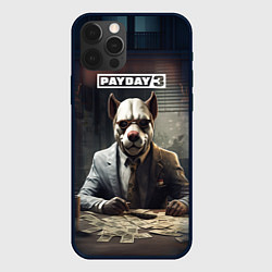 Чехол для iPhone 12 Pro Bulldog payday 3, цвет: 3D-черный