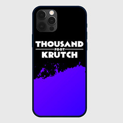 Чехол iPhone 12 Pro Thousand Foot Krutch purple grunge