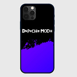 Чехол iPhone 12 Pro Depeche Mode purple grunge
