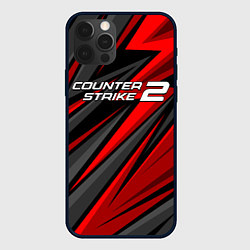 Чехол для iPhone 12 Pro Counter strike 2 - красный спортивный, цвет: 3D-черный