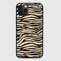 Чехол iPhone 12 Pro Шкура зебры и белого тигра