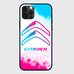 Чехол iPhone 12 Pro Citroen neon gradient style