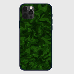 Чехол для iPhone 12 Pro Хаки камуфляж, цвет: 3D-черный