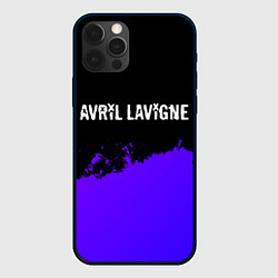 Чехол iPhone 12 Pro Avril Lavigne purple grunge