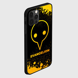 Чехол для iPhone 12 Pro Evangelion - gold gradient, цвет: 3D-черный — фото 2