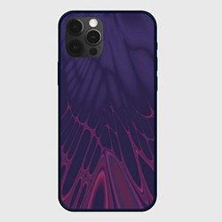Чехол iPhone 12 Pro Лучи - фиолетовый и розовый - Хуф и Ся
