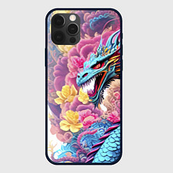 Чехол iPhone 12 Pro Свирепый дракон - татуировка - ирезуми - Япония