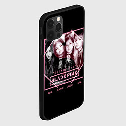 Чехол для iPhone 12 Pro Blackpink - Square one, цвет: 3D-черный — фото 2