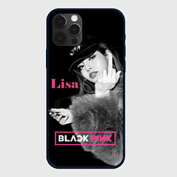 Чехол для iPhone 12 Pro Blackpink Lisa fuck, цвет: 3D-черный