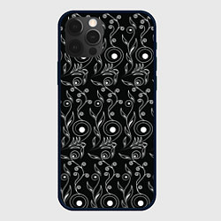 Чехол iPhone 12 Pro Black style pattern
