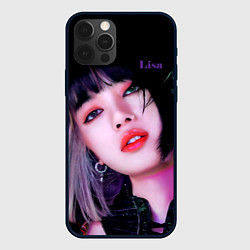 Чехол для iPhone 12 Pro Blackpink Lisa brunette, цвет: 3D-черный