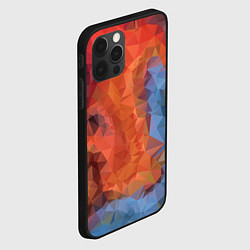 Чехол для iPhone 12 Pro Ginger blue pattern, цвет: 3D-черный — фото 2