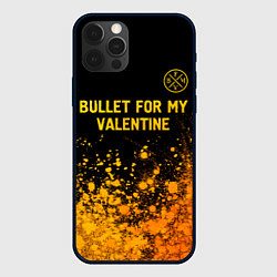 Чехол iPhone 12 Pro Bullet For My Valentine - gold gradient: символ св