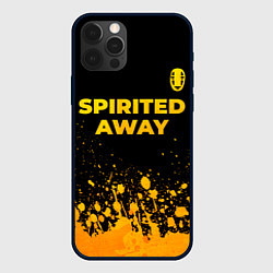 Чехол iPhone 12 Pro Spirited Away - gold gradient: символ сверху
