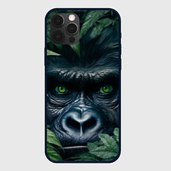 Чехол iPhone 12 Pro Крупная морда гориллы
