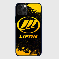 Чехол для iPhone 12 Pro Lifan - gold gradient, цвет: 3D-черный