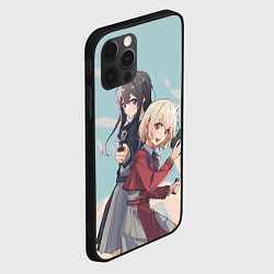 Чехол для iPhone 12 Pro Takina Inoue and Chisato Nishikigi - Lycoris Recoi, цвет: 3D-черный — фото 2