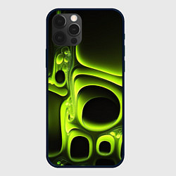 Чехол iPhone 12 Pro Зеленая кислотная абстракция