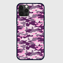 Чехол для iPhone 12 Pro Модный камуфляж - милитари, цвет: 3D-черный