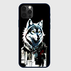 Чехол iPhone 12 Pro Волк - графика