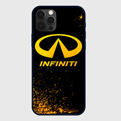 Чехол iPhone 12 Pro Infiniti - gold gradient