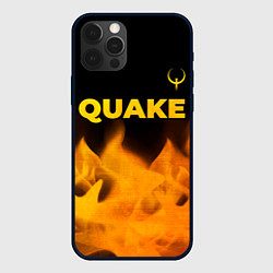 Чехол iPhone 12 Pro Quake - gold gradient: символ сверху