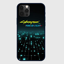 Чехол iPhone 12 Pro Cyberpunk logo neon