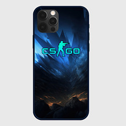 Чехол iPhone 12 Pro CSGO blue logo