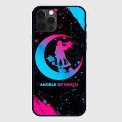 Чехол iPhone 12 Pro Angels of Death - neon gradient