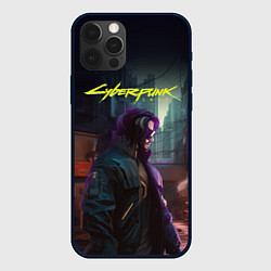 Чехол iPhone 12 Pro Cyberpunk 2077 - Keanu Reeves