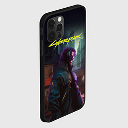 Чехол для iPhone 12 Pro Cyberpunk 2077 - Keanu Reeves, цвет: 3D-черный — фото 2