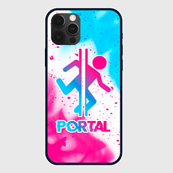 Чехол iPhone 12 Pro Portal neon gradient style