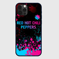 Чехол iPhone 12 Pro Red Hot Chili Peppers - neon gradient: символ свер