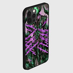 Чехол для iPhone 12 Pro Фиолетовый элементаль киберпанк, цвет: 3D-черный — фото 2