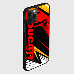 Чехол для iPhone 12 Pro Ducati - red uniform, цвет: 3D-черный — фото 2