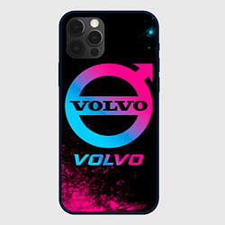 Чехол iPhone 12 Pro Volvo - neon gradient